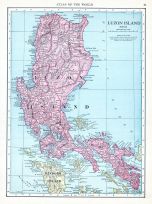 Luzon Island, World Atlas 1913